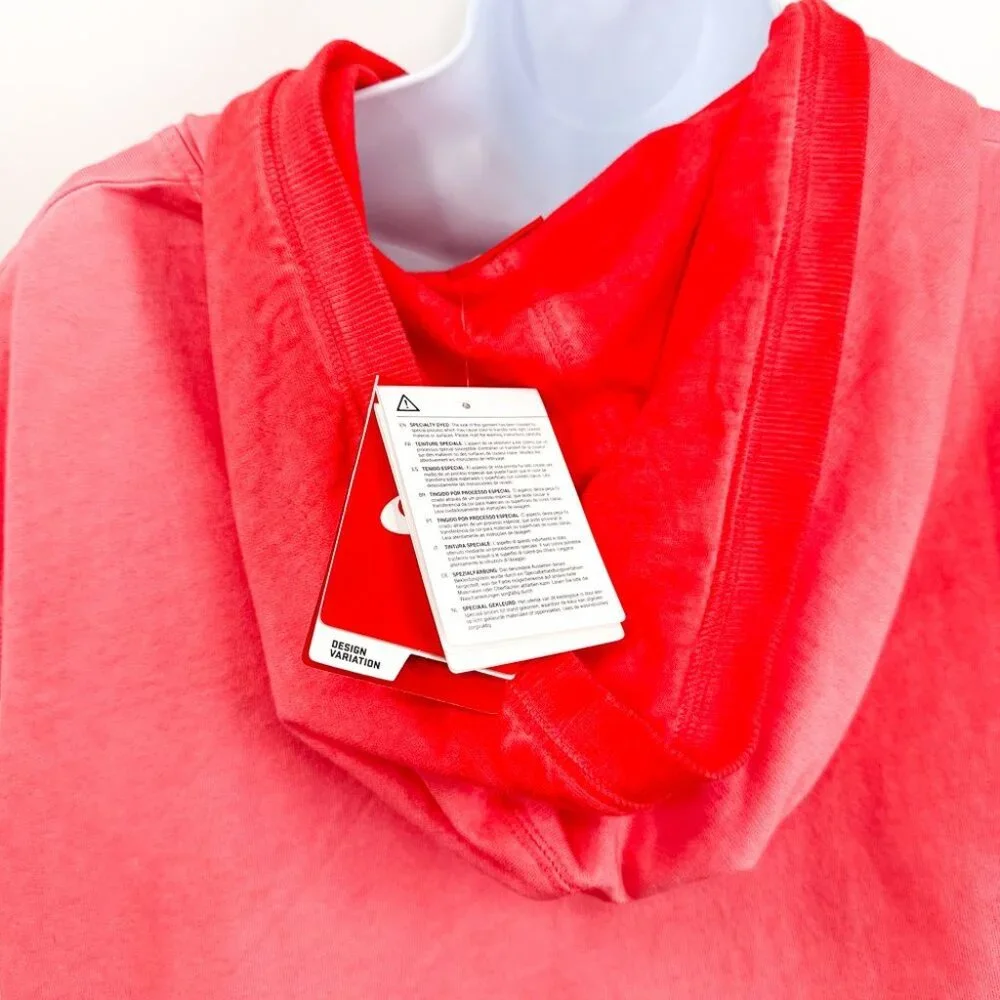 Nike Solstice Sleeveless Hoodie Ombre Pink Graphic Oversized Pullover Top XL - Picture 9 of 12